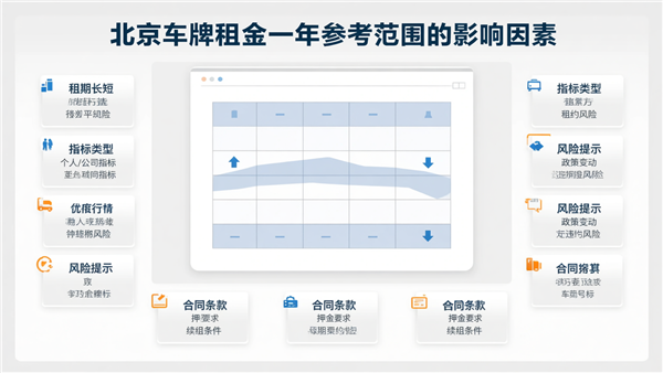 北京车牌租金年度参考因素信息图