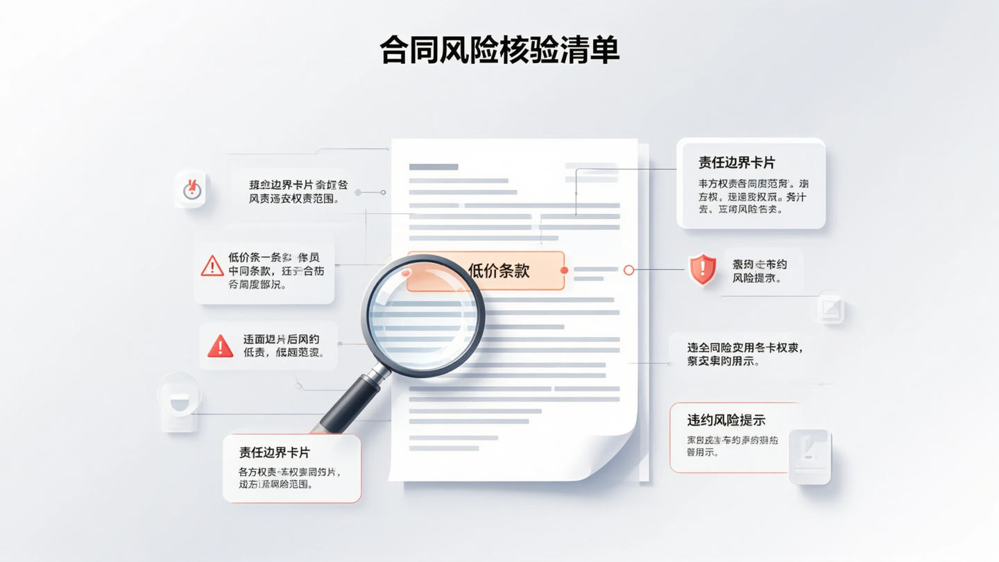 低价京牌出租合同核验清单