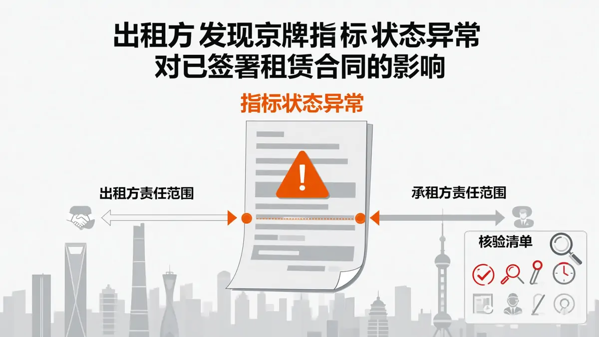 指标状态异常对租赁合同责任边界影响示意